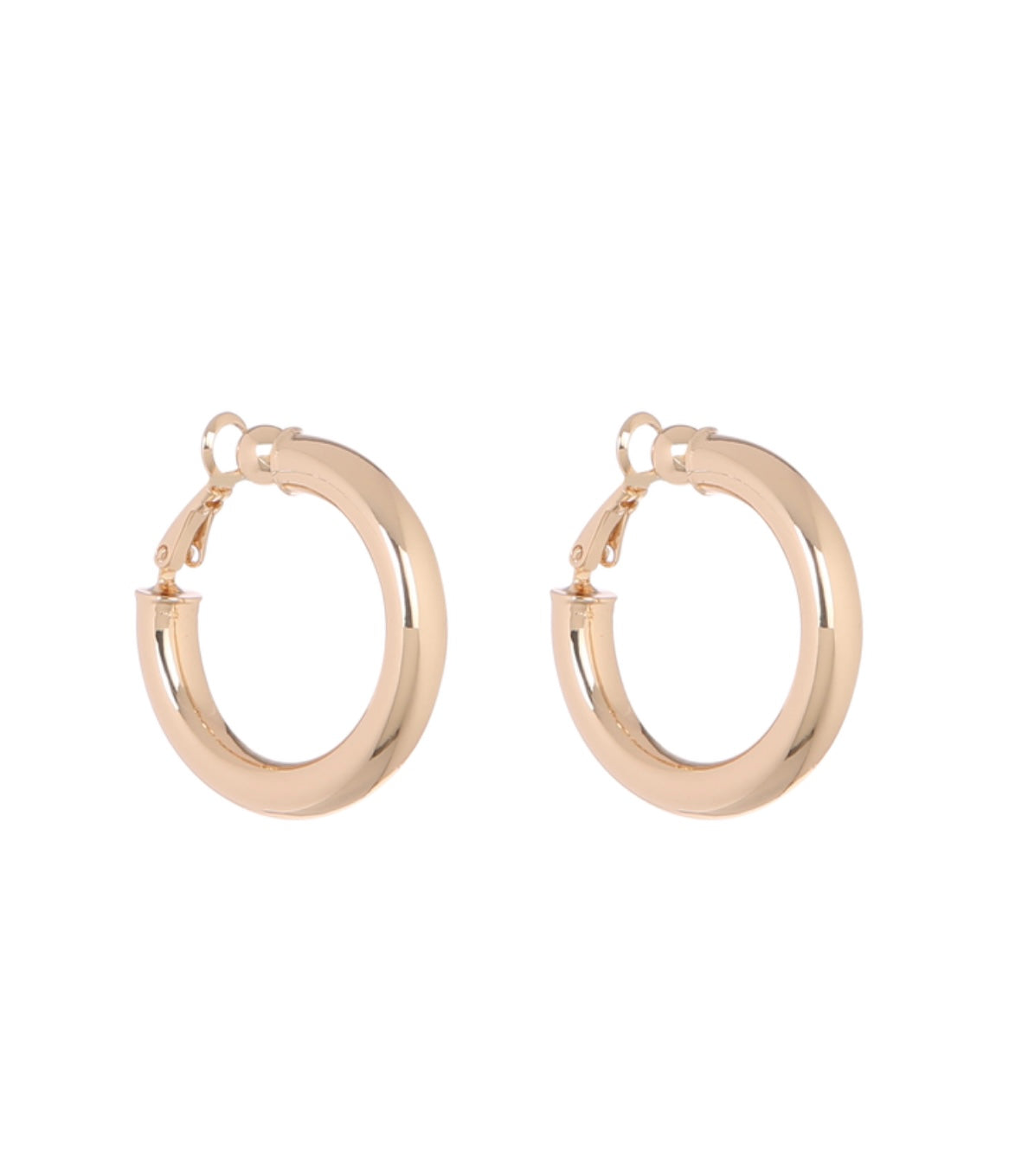 MFE Gold Clip On Hoop Earring