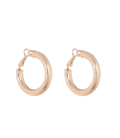 MFE Gold Clip On Hoop Earring