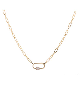 MSB Shiny Gold/ Oval Necklace