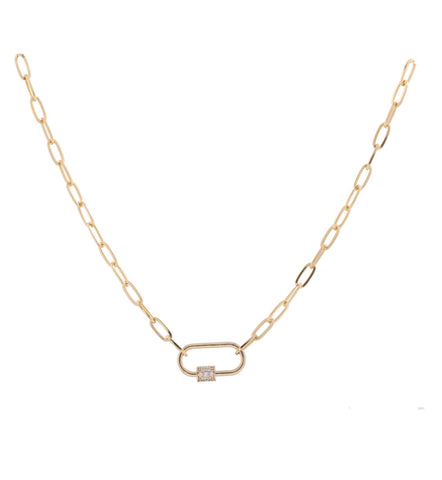 MSB Shiny Gold/ Oval Necklace