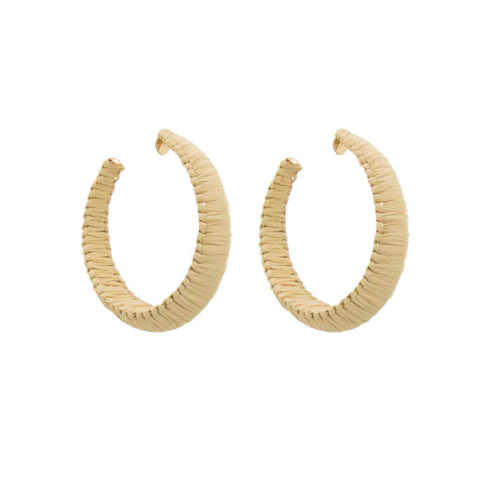 MSE Taupe Hoop Earring