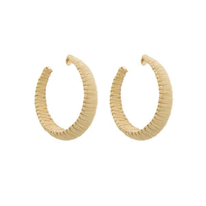 MSE Taupe Hoop Earring