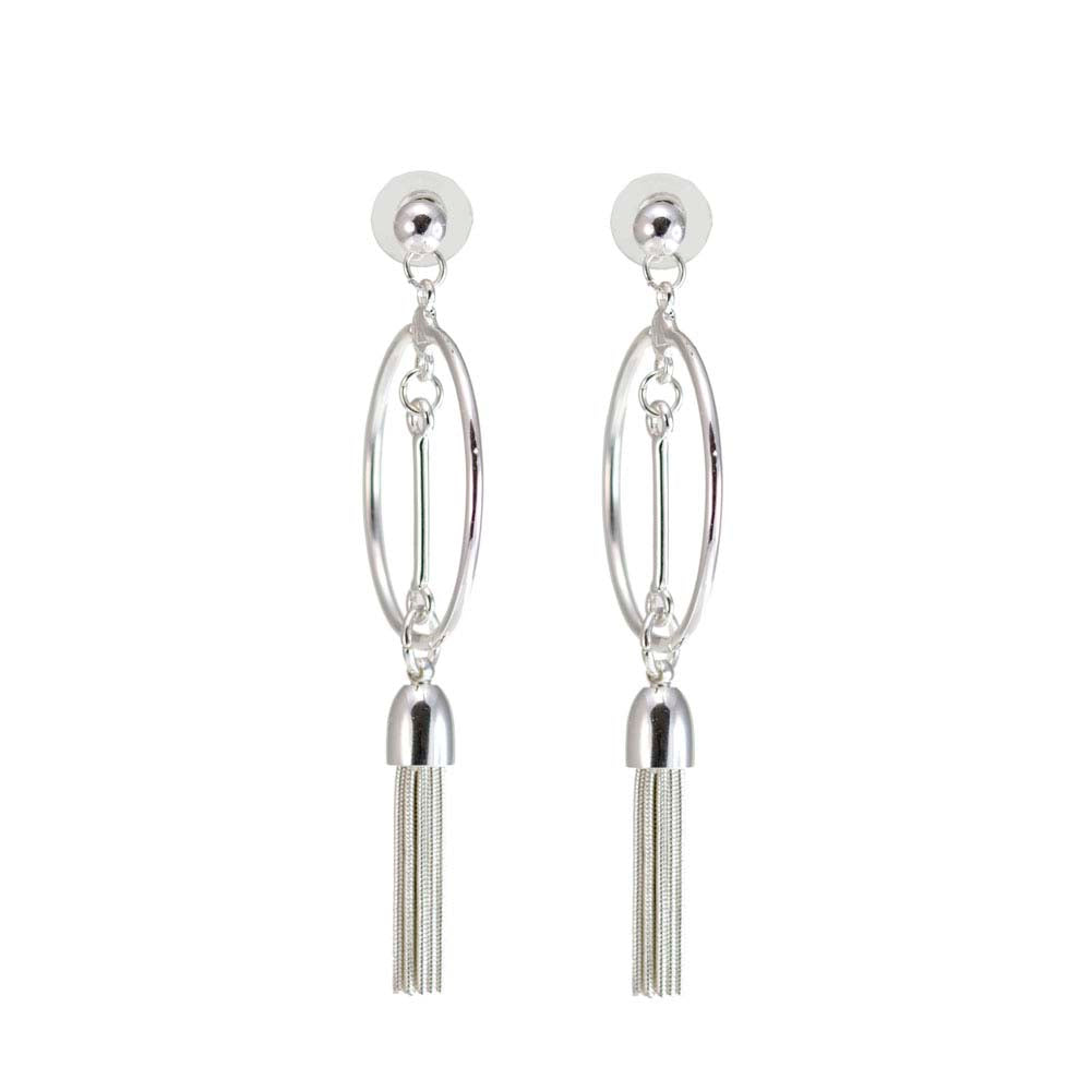 MFCE Long Silver Earring