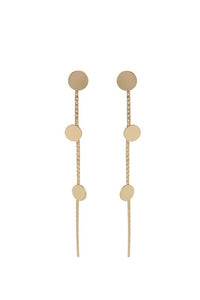 MFBE Long Shiny Gold Earring