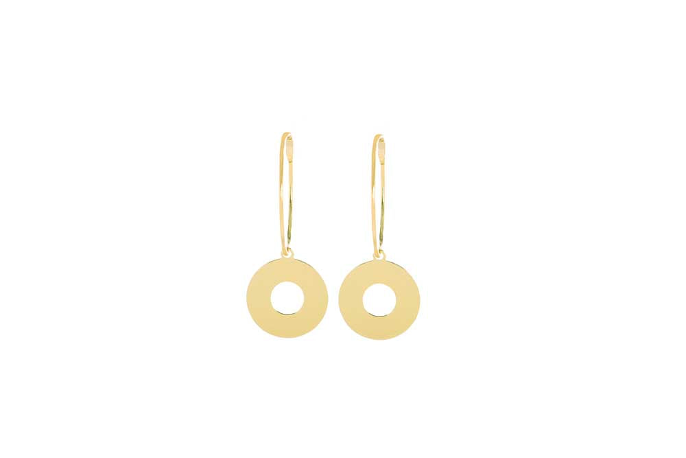 MFBE Circle Shiny Gold  Earring