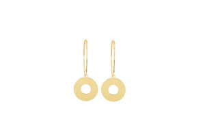 MFBE Circle Shiny Gold  Earring