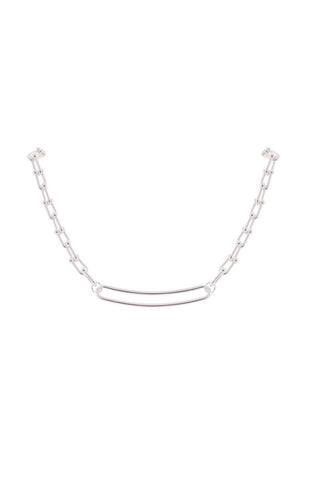 MFCN Short Silver Chain Necklace