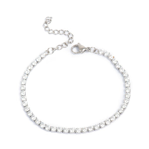 A&C Silver/CZ Tennis Bracelet