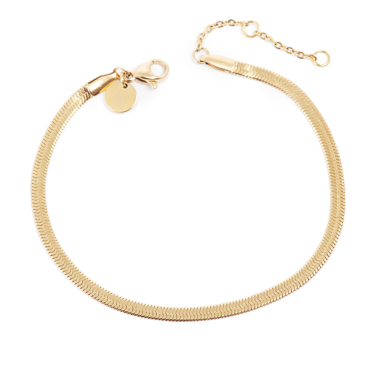 A&C 14K Gold Plated Snake Chain Bracelet