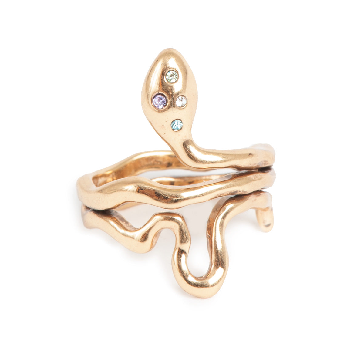 A&C 14K Gold Plated Snake Ring