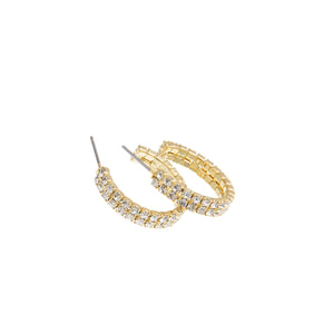 MSE 2-Layer Gold Plated Hoop Earring