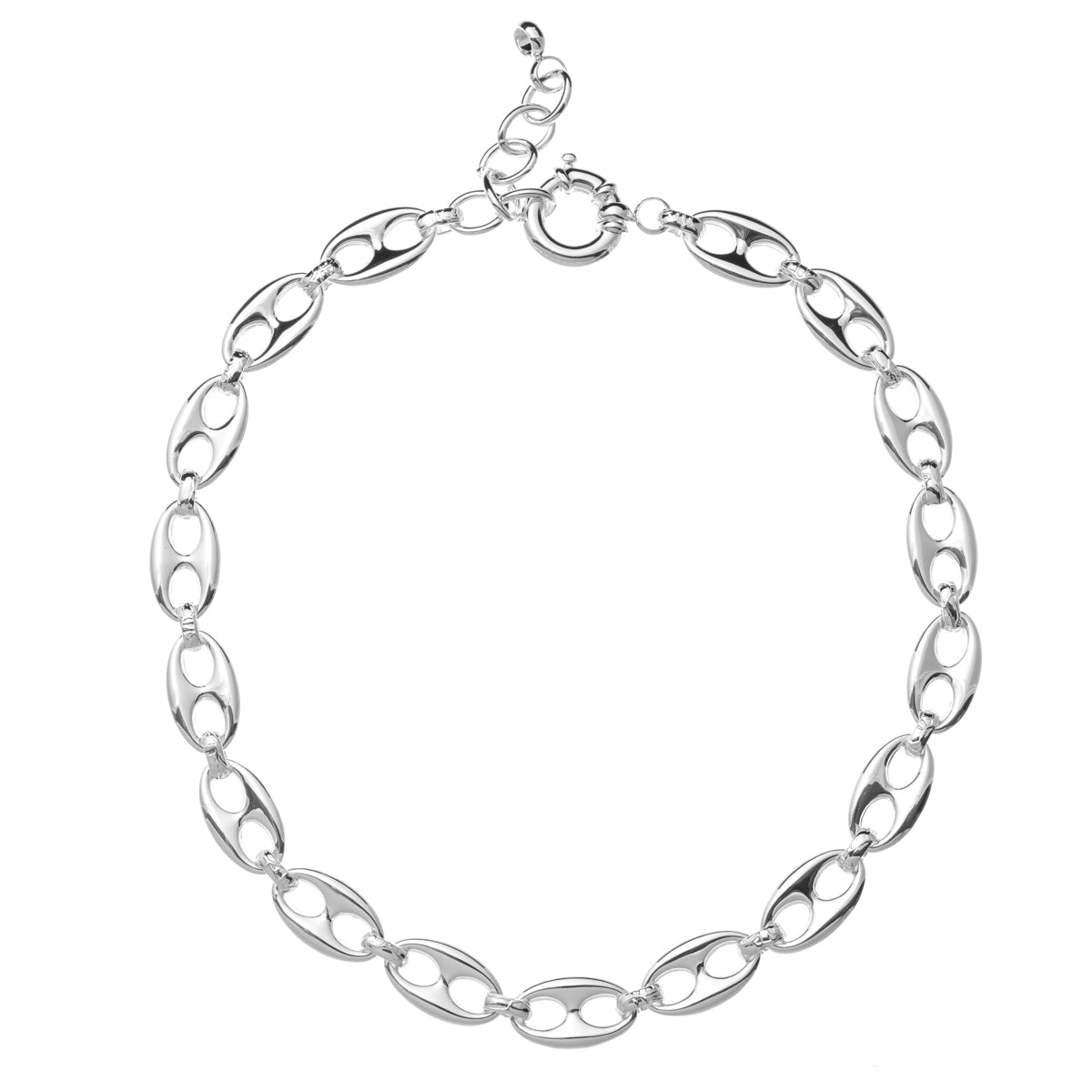 MSN Silver Link Necklace