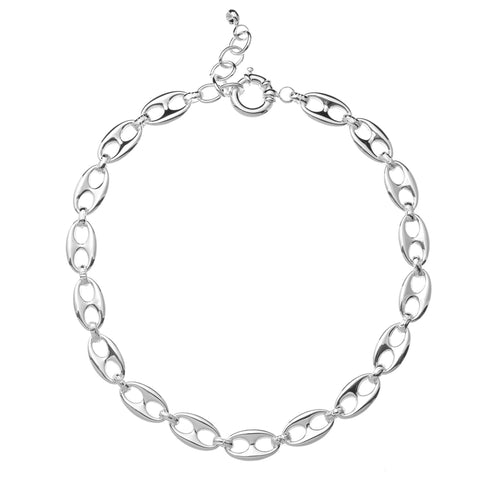 MSN Silver Link Necklace